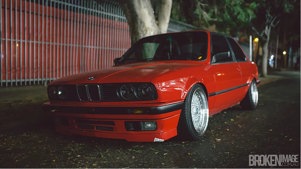 E30 BMW In The Back Streets Of Hollywood